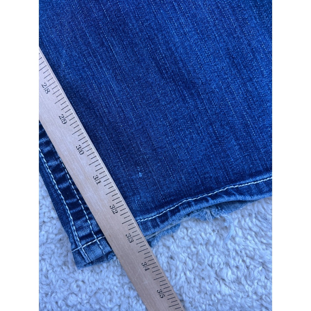 Ariat Real Denim Jeans Womens 32 L Blue Low Rise Dark Rodeo Cowboy - Picture 11 of 12
